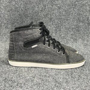 Vans Hadley‎ Sneakers Women's Size 9 Grey High Top Lace Up Athleitc Skate Shoes